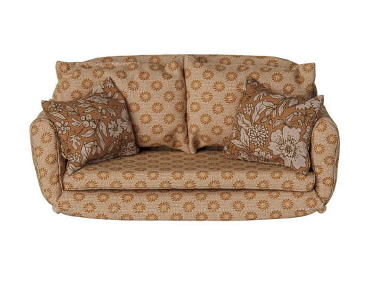 Sofa Bed, Mouse, Large - Ocher - Maileg