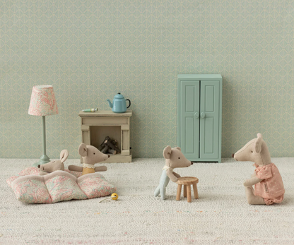 Triplets, Sleepy Wakey Baby Mice in Matchbox, Maileg