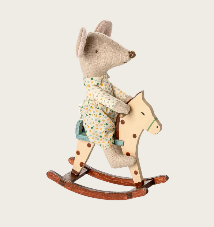 Rocking Horse, Mouse - Spotted, Maileg
