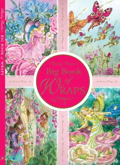 Illustration from Shirley Barber's Big Book of Wraps featuring whimsical fairy characters with intricate wing designs.