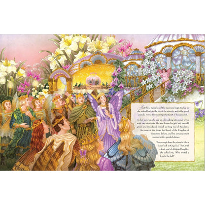 Hardback book titled "All the Jewels of Fairyland" by Shirley Barber featuring a colorful fairy-themed cover illustration.