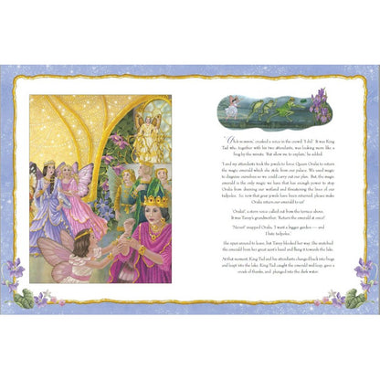 Hardback book titled "All the Jewels of Fairyland" by Shirley Barber, featuring colorful fairyland illustrations on the cover.
