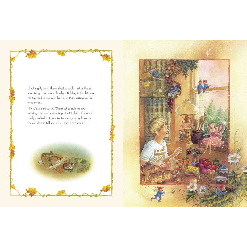 Hardback book titled "The Tooth Fairy" by Shirley Barber featuring colorful fairy illustrations on the cover.