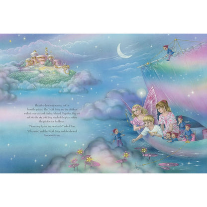 Hardback book titled "The Tooth Fairy" by Shirley Barber showing a whimsical fairy illustration on the cover.